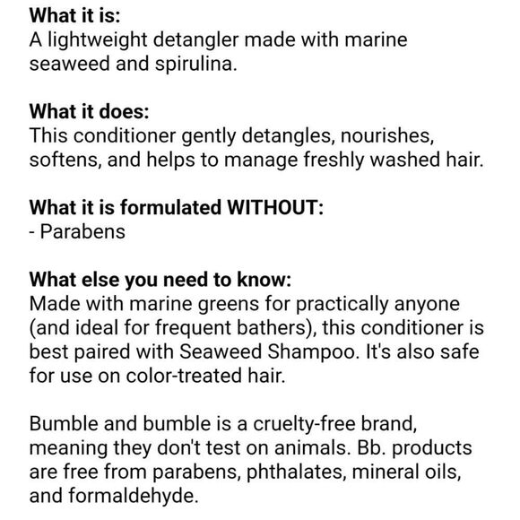 Bumble and Bumble Marine Light Weight Detangling Conditioner - Picture 3 of 8